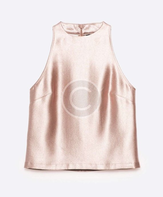 Metallic Halter Neck Top - Image 4